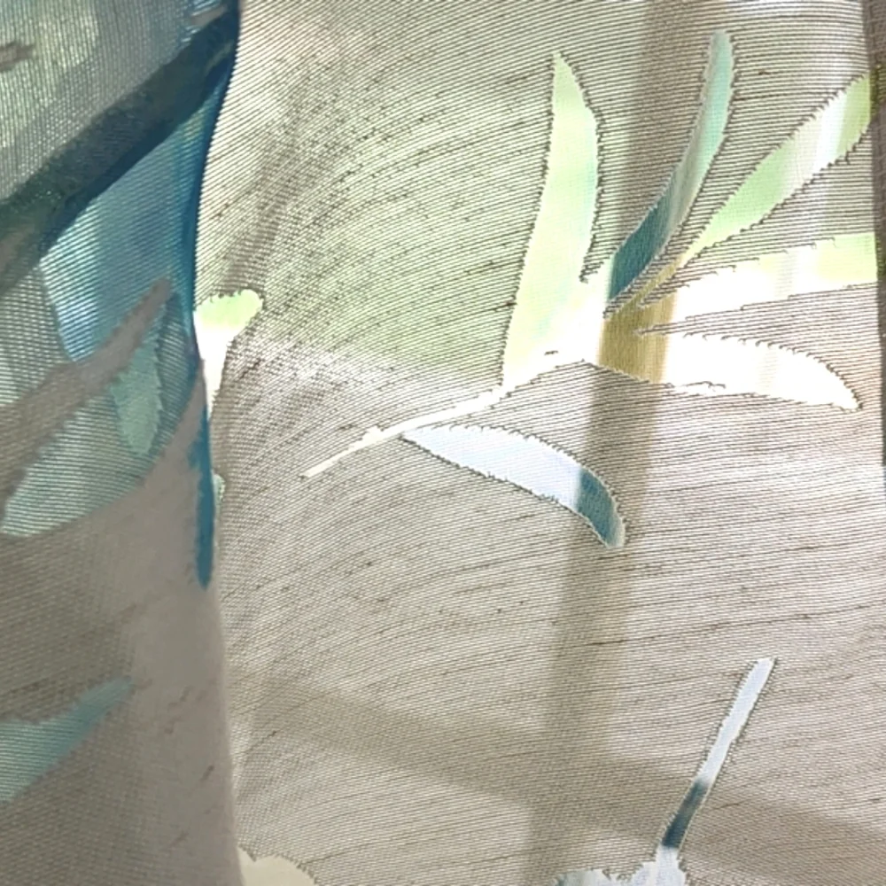 Notations Blouse Y2K Sheer Floral Button Down Blouse White Size XL - Picture 14 of 16